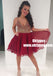 A-Line Deep V-Neck Popular Short Junior Cheap Sparkly Shinning Homecoming Dress, TYP0843