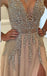 Charming Custom V neck Sleeveless Side Sleeves Most Popular Affordable High Quality Prom Dresses, TYP1156