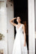 Elegant V-neck Simple Long A-line V-back Cheap Wedding Dresses, TYP1982