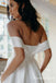 Elegant Off Shoulder Satin Long Cheap Ball Gown Wedding Dresses, TYP1984