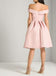 Off Shoulder Pink Cheap Homecoming Dresses Under 100, CM401