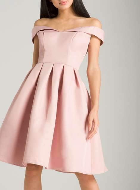 Off Shoulder Pink Cheap Homecoming Dresses Under 100, CM401