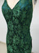 Sexy Green Long Cheap Lace Prom Dresses_US4, SO021