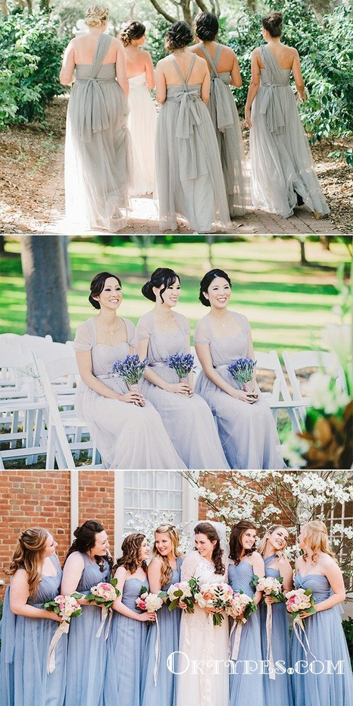 Chic Bridesmaid Dresses One for All Dress A-line Tulle Simple Bridesmaid Dresses, TYP1934