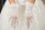 Bridal Gloves, Wedding Gloves Adorned With Pearls And Lace Flowers, TYP0557