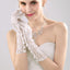 Long Bridal Gloves, White Lace Wedding Gloves, Gloves With Beaded, Lovely Gloves, TYP0564