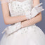 Wedding Gloves, Lace Gloves, Short Gloves, Wedding Gloves With Handmade Flower, TYP0539