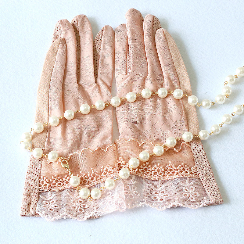 Bridal Gloves, White Lace Short Full Finger Bridal Gloves, Wedding Gloves, Wedding Accessory, TYP0554