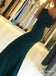 Teal Off Shoulder Long Cheap Mermaid Jersey Prom Dresses With Slit, TYP1611