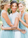 Bridesmaid Dresses Square Asymmetrical Cheap Simple Popular Bridesmaid Dresses, TYP0409