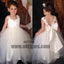 Ivory Strap Lace Top Cute Tulle V- back Flower Girl Dresses, Flower Girl Dresses, TYP0523