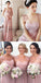 Pink Scoop Custom Made Chiffon Long Bridesmaid Dresses, TYP0812