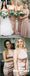 Blush Pink Stain Halter Strap Backless Cheap Long Bridesmaid Dresses Online, TYP0995