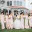 Sweetheart Charming Pink Chiffon A-line Long Cheap Bridesmaid Dresses, BDS0047