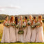 Simple Strapless Ivory Elastic Silk A-line Long Cheap Bridesmaid Dresses, BDS0064