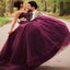 Ball Gown Sweetheart Tulle Wedding Dresses with Handmade Flowers, TYP1080