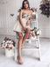 A-Line Sweetheart Light Champagne Homecoming Dresses with Appliques, TYP2012