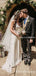 Elegant Charming Spaghetti Strap V-neck Sleeveless A-line Long Cheap Lace Wedding Dresses, WDS0006