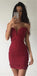 New Arrival Tight Off-shoulder sexy Deep V-neck short/mini Homecoming Dresses, TYP1144