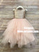 Sequin Top Champagne gold Flower Girl Dress, Champagne Tutu Flower Girl Dresses, TYP0846