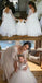 Long Sleeve Lace Top Flower Girl Dresses with Bow-Knot, Tulle Popular Little Girl Dresses, TYP0987