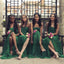 Green Custom Made Chiffon Bridesmaid Dresses, Sweetheart Bridesmaid Dresses, TYP0772