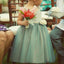 Green Cute Flower Girl Dresses, Cheap Short Flower Girls Dresses, TYP1250