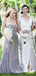 Grey Sweetheart Sleeveless A Line Pleated Tulle Bridesmaid Dresses, TYP1879