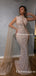 New Arrival Sparkly High Neck Sleeveless Mermad Sequin Long Cheap Evening Prom Dresses, TYP2093