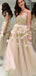 Elegant Sweetheart long Cheap Prom Dresses With Handmade Flowers, TYP1430