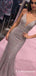 Elegant Deep V Neck Long Cheap Mermaid Prom Dresses With Beaded, TYP1846