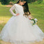 Princess Long Sleeves Backless Flower Girl Dress with Bow Knot, TYP1378