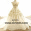 Chic Wedding Dresses Ivory Gold Appliques Sweep/Brush Train Bridal Gown, TYP0682