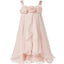 Pink Straps Zipper Up Flower Girl Dresses With Flower Appliques, TYP1152