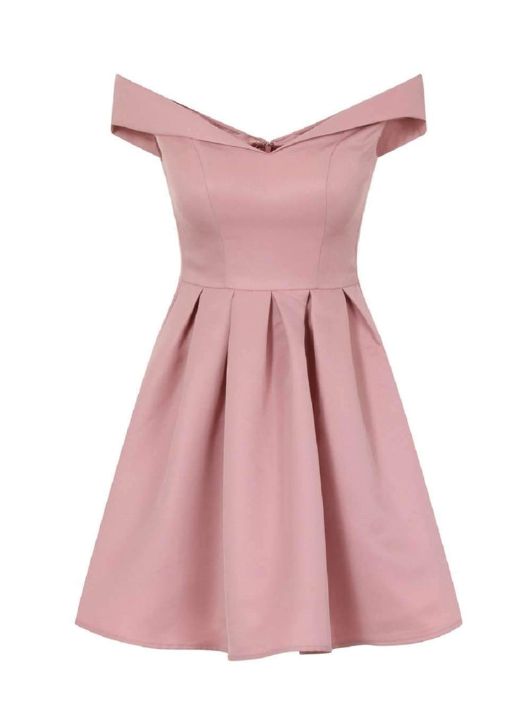 Off Shoulder Pink Cheap Homecoming Dresses Under 100, CM401