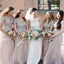 Long Cheap Plus Size Bridesmaid Dress Sparkly Short Sleeve Bridesmaid Dresses, TYP1208