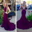 Sexy Prom Dresses, Prom Dress, Jersey Evening Dress, Long Formal Dress, Open Backs Night Club Dresses, Grape Prom Dress, TYP0054