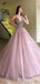 A-line Elegant Sparkly Gorgeous Princess Prom Gown, Purple Stunning Prom dresses, wedding Gown, TYP1162