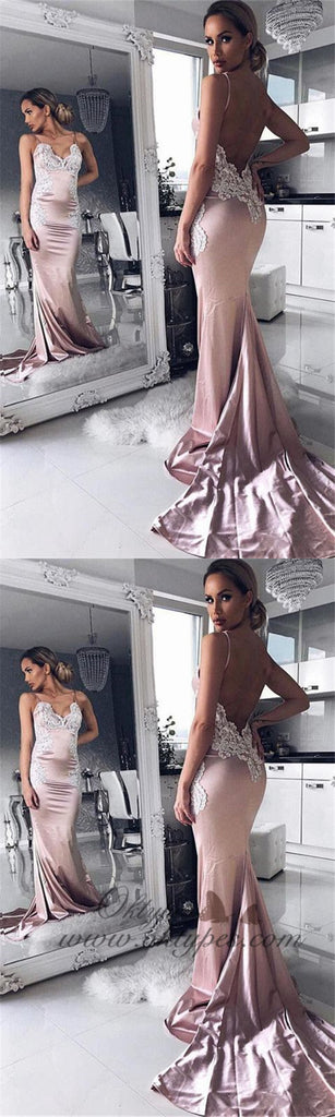 Most Popular Sexy Mermaid Open Back Cheap Long Prom Dresses, TYP1390