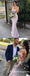 Charming One Shoulder Blush Pink Long Tight Prom Dresses, TYP1577