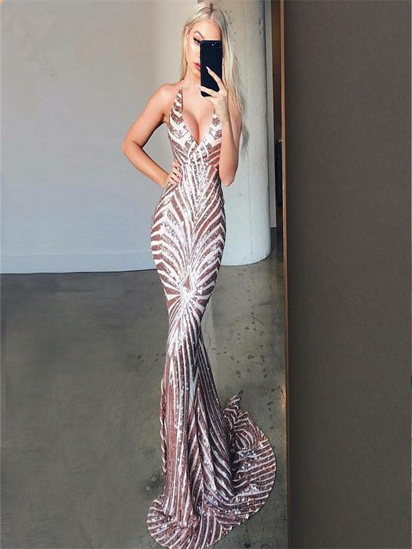 Sexy Mermaid Prom Dresses, Long Prom Dresses, Sequin Prom Dresses, Prom Dresses, TYP1168