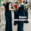 Cap Sleeve Mermaid Dark Teal Cheap Bridesmaid Dresses Online, TYP0895